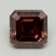 1.38 Ct. Fancy Deep Pink Brown Asscher Lab Grown Diamond