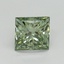 1.05 Ct. Fancy Vivid Pacific Green Princess Lab Grown Diamond