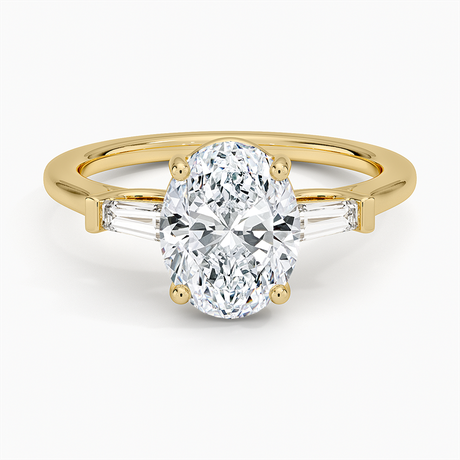 18K Yellow Gold Perfect Fit Tapered Baguette Diamond Ring