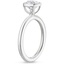 18K White Gold Noemi Bezel Ring, smallside view