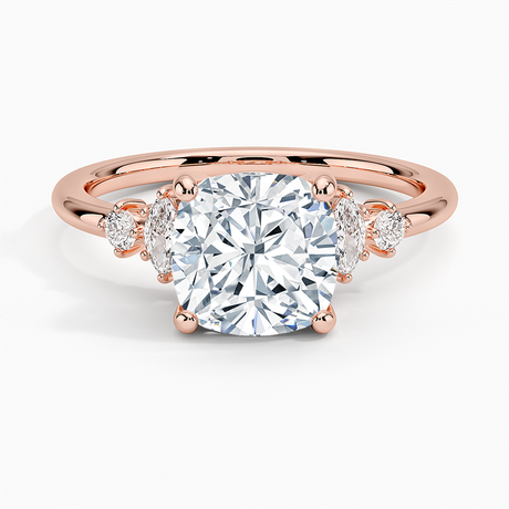 14K Rose Gold Miroir Diamond Ring