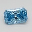0.96 Ct. Fancy Vivid Blue Radiant Lab Grown Diamond