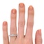 The Timber Ring, smallzoomed in top view on a hand
