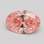 1.50 Ct. Fancy Vivid Pink Oval Lab Grown Diamond