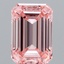 3.12 Ct. Fancy Intense Pink Emerald Lab Grown Diamond