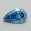 1.53 Ct. Fancy Vivid Blue Pear Lab Grown Diamond