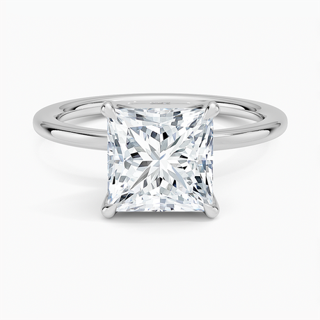 18K White Gold 1.5mm Petite Elodie Perfect Fit Solitaire Ring