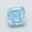 1.03 Ct. Fancy Vivid  Blue Asscher Lab Grown Diamond