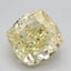2.29 Ct. Fancy Intense Yellow Cushion Lab Grown Diamond