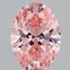 1.56 Ct. Fancy Vivid Pink Oval Lab Grown Diamond