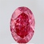 2.08 Ct. Fancy Vivid  Pink Oval Lab Grown Diamond