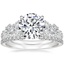 18K White Gold Tatiana Diamond Ring with Luxe Sia Diamond Open Ring (1/5 ct. tw.)