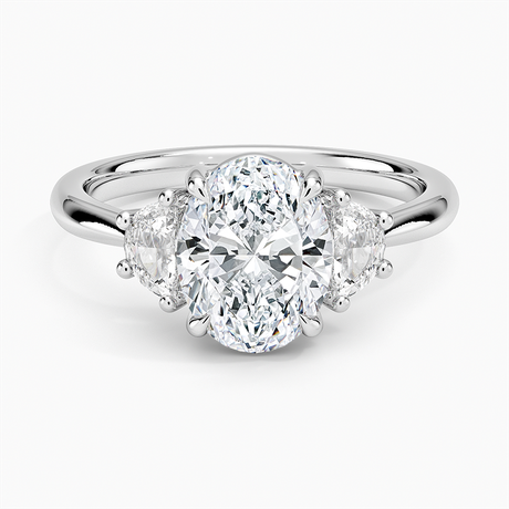 Half Moon Three Stone Diamond Ring (1/4 ct. tw.)