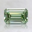 1.17 Ct. Fancy Vivid Pacific Green Emerald Lab Grown Diamond