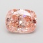 1.09 Ct. Fancy Vivid Pink Cushion Lab Grown Diamond
