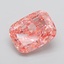 7.36 Ct. Fancy Vivid Pink Cushion Lab Grown Diamond