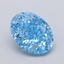 1.05 Ct. Fancy Vivid  Blue Oval Lab Grown Diamond