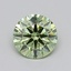 0.34 Ct. Fancy Vivid  Green Round Lab Grown Diamond