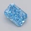 0.53 Ct. Fancy Vivid  Blue Radiant Lab Grown Diamond