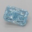1.06 Ct. Fancy Vivid Blue Radiant Lab Grown Diamond
