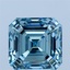 4.05 Ct. Fancy Vivid Blue Asscher Lab Grown Diamond