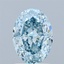 2.06 Ct. Fancy Intense Bluish Green Oval Lab Grown Diamond