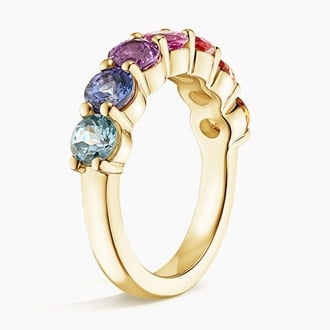 Luxe Sunset Ombre Emerald Cut Ring