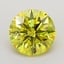 1.34 Ct. Fancy Intense  Yellow Round Lab Grown Diamond