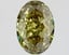 1.82 Ct. Fancy Vivid Grey Green Oval Lab Grown Diamond