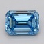 1.01 Ct. Fancy Vivid  Blue Emerald Lab Grown Diamond