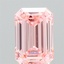 1.71 Ct. Fancy Vivid Pink Emerald Lab Grown Diamond