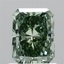 1.00 Ct. Fancy Vivid Green Radiant Lab Grown Diamond