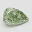 1.98 Ct. Fancy Vivid Green Pear Lab Grown Diamond