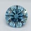 1.16 Ct. Fancy Vivid Malibu Blue Round Lab Grown Diamond