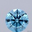 1.32 Ct. Fancy Vivid Blue Round Lab Grown Diamond