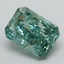3.03 Ct. Fancy Vivid Green Radiant Lab Grown Diamond