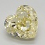 4.12 Ct. Fancy Intense Yellow Heart Lab Grown Diamond