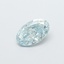 1.02 Ct. Fancy Vivid Green Blue Oval Lab Grown Diamond