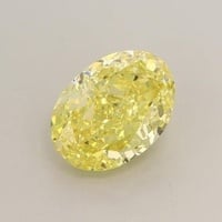 1.51 Ct. Fancy Intense Yellow Oval Lab Grown Diamond