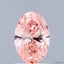 1.08 Ct. Fancy Vivid Pink Oval Lab Grown Diamond