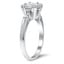 Retro Inspired Diamond Ring with Accent Bead Prongs, smallview