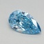 0.61 Ct. Fancy Vivid Blue Pear Lab Grown Diamond