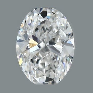Oval diamond — real photo