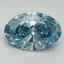 2.13 Ct. Fancy Vivid Blue Oval Lab Grown Diamond