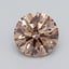 1.04 Ct. Light  Brown Round Lab Grown Diamond