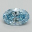 2.11 Ct. Fancy Vivid Blue Oval Lab Grown Diamond