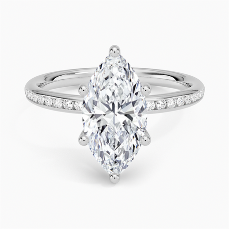 18K White Gold Tabitha Channel Set Diamond Ring