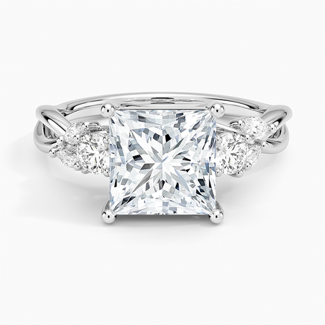 Willow Three Stone Diamond Ring - Brilliant Earth