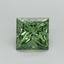 1.01 Ct. Fancy Vivid Pacific Green Princess Lab Grown Diamond