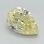 2.19 Ct. Fancy Intense Yellow Pear Lab Grown Diamond